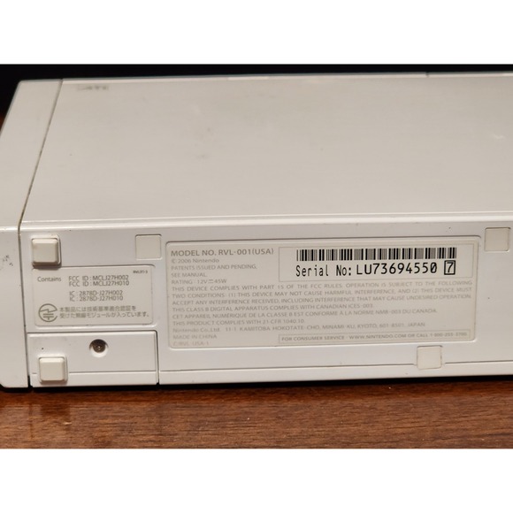 Nintendo Wii Console, Stand, 2 Controllers, 3 Nunchucks, Cords And Works Great! - Picture 5 of 7